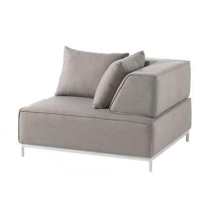 Assise d'angle Avenatti gris et blanc GESCOVA