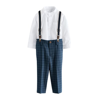 Ensemble chemise, pantalon et bretelles NEXT