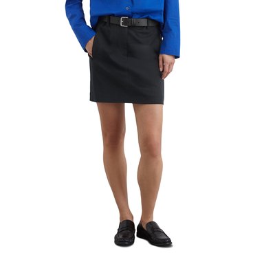 Minijupe régulière en mélange de polyester et de laine vierge MARC O'POLO