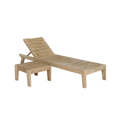 Set bain de soleil et table basse en teck massif  JAYA BERAH GETAH