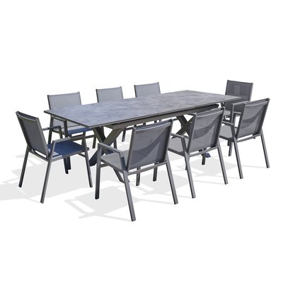 Ensemble repas de jardin en aluminium FLORIDE DCB GARDEN