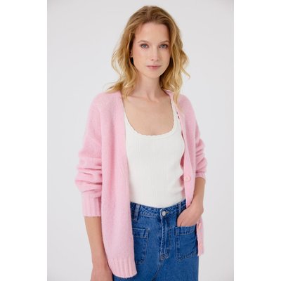 Cardigan en maille légère col V boutonné – DAKOTA ARTLOVE