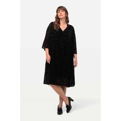 Robe midi en velours dévoré ULLA POPKEN
