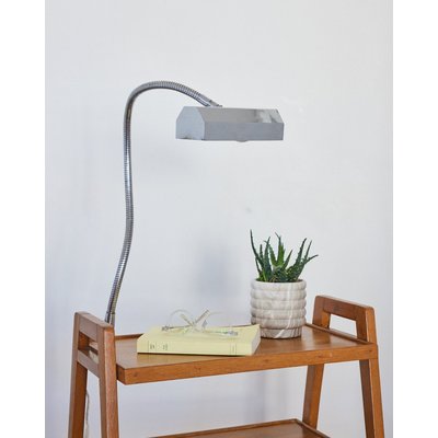 Lampe à poser en chrome Julia N°942 - Bon état DEBONGOUT