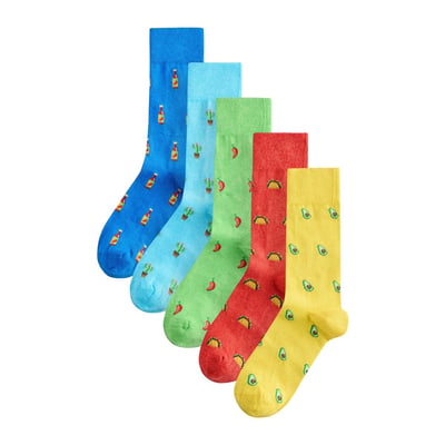 Chaussettes à motif, 5 paires NEXT