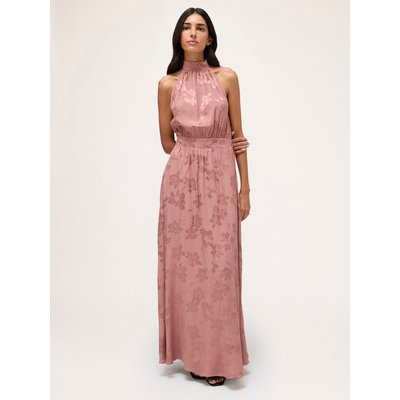 Robe longue en satin jacquard MOTIVI