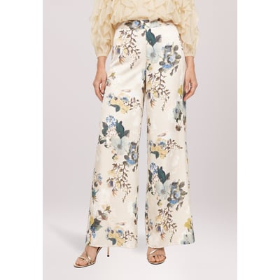 Pantalon Marlene à imprimé à fleurs VERA MONT