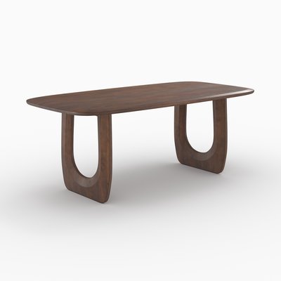 Table rectangulaire en bois de manguier massif 6 places - MAYA RENDEZ-VOUS DÉCO