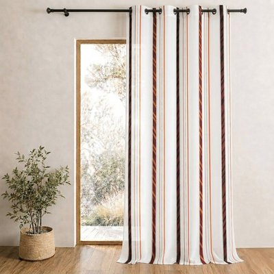 Voilage organza à rayures verticales HOME MAISON