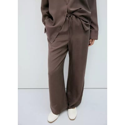 Pantalon de pyjama 100 % soie MANGO