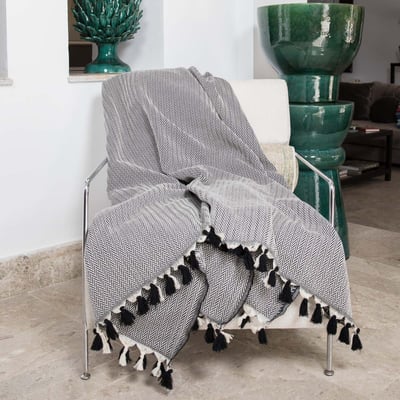 Plaid coton MEGEVE FEBRONIE