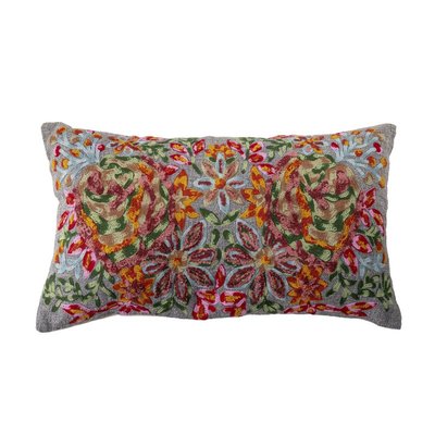 Coussin canapé salon brodé floral  Chieri BLOOMINGVILLE