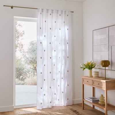Shimani Embroidered Cotton Voile Panel LA REDOUTE INTERIEURS