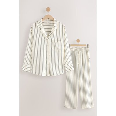 Pyjama boutonné en lin mélangé NEXT