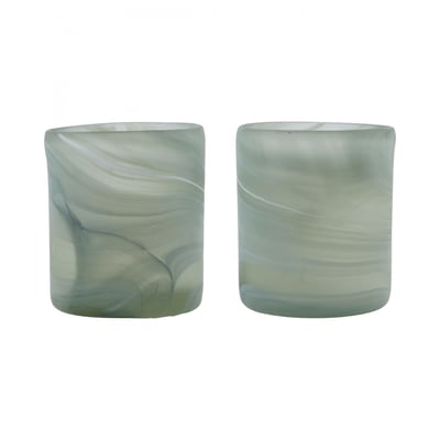 Lot de 2 photophores en verre Kae HOUSE DOCTOR