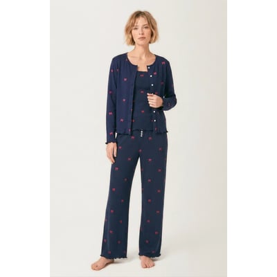Set pyjama en pointelle de coton imprimé Rosie ARTHUR