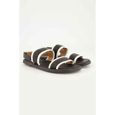 Sandales en cuir, bride à scratch - largeur H ULLA POPKEN