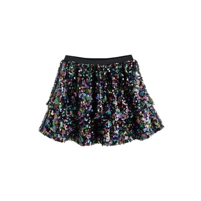 Jupe à sequins et froufrous effet superposé NEXT