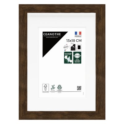 Cadre Photo Avec Passe-partout 13x18 Cm Résine Recyclée WILD CEANOTHE