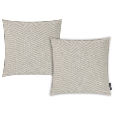 Housses de coussin bords cousus chevrons MERIDA - Lot de 2 MAGMA HEIMTEX