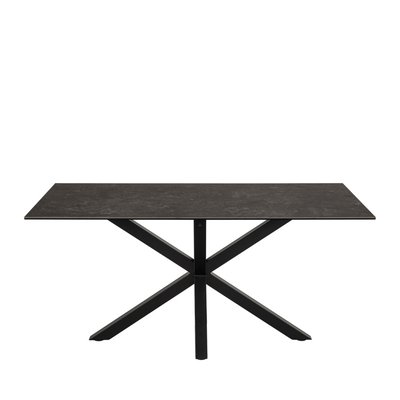 Table à manger 6 personnes en céramique et métal- EURAME DRAWER