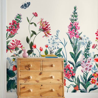 Papier peint digital Herbier et jardin fleuri JOULES