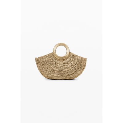 Medium raffia hoop bag DESIGUAL