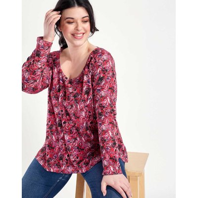 T-shirt evasé coton flammé imprimé GONGLO LA FIANCÉE
