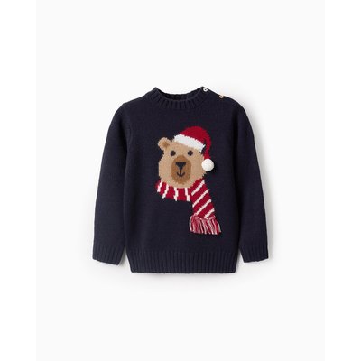 Sweat Jacquard ourson, avec pompon NOËL ZIPPY