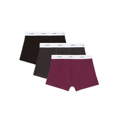 Lot de 3 boxers junior en coton UNITEENIZ UNDIZ