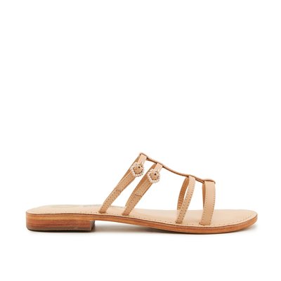 Sandales En Cuir Meghan Nude BONS BAISERS