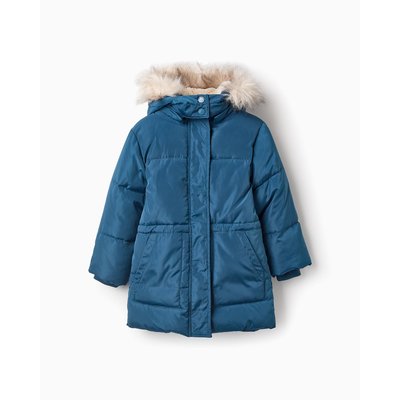 Manteau long, matelassé, avec capuche amovible ART ATTACK ZIPPY