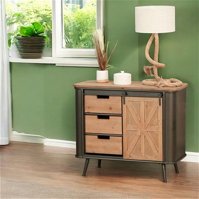 Petit buffet salon porte coulissante CAIRNS PIER IMPORT