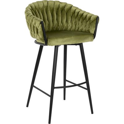 Chaise de bar en velours, Moderno RECOLLECTION