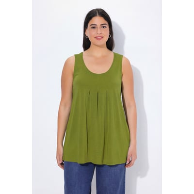 Top, plis fantaisie, ligne A, sans manches ULLA POPKEN