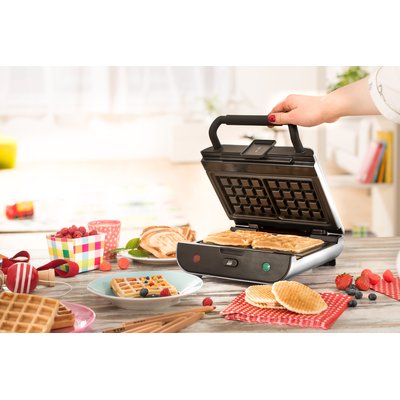 Gaufrier, appareil à croques 2 en 1 duo waffles SENYA