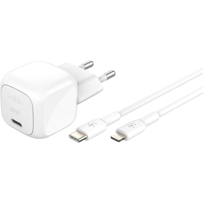 Chargeur 30W USB Poxer delivery  PPS Blanc BELKIN