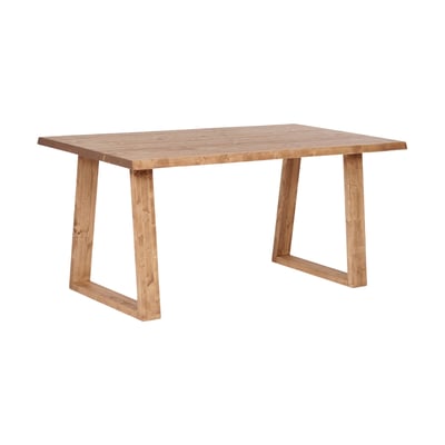 Table à manger sapin massif marron 140x85 cm - AURA HANNUN