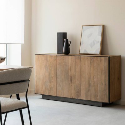 Buffet 3 portes en bois de manguier et métal  ISIL MADE IN MEUBLES 