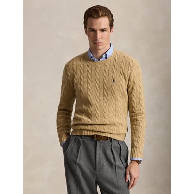 Cable Knit Jumper in Wool and Cashmere POLO RALPH LAUREN