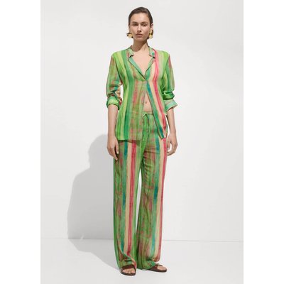 Mango blouse verte sale