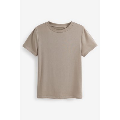 T-shirt côtelé manches courtes en tencel™ doux NEXT