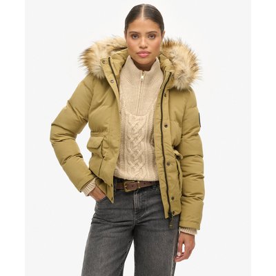 Doudoune courte à capuche zippée SUPERDRY