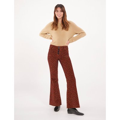 Pantalon Charlotte imprim?� rouille INES DE LA FRESSANGE PARIS