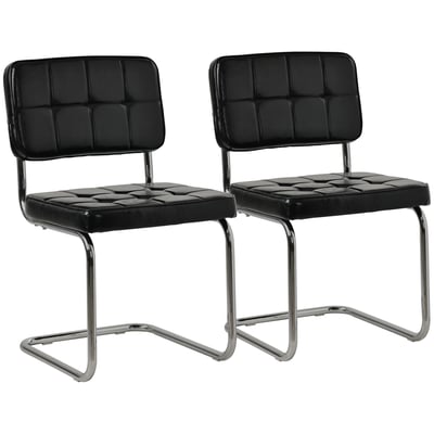 Chaises cantilever en simili, lot de 2, Maria, MARIA HAPPY GARDEN