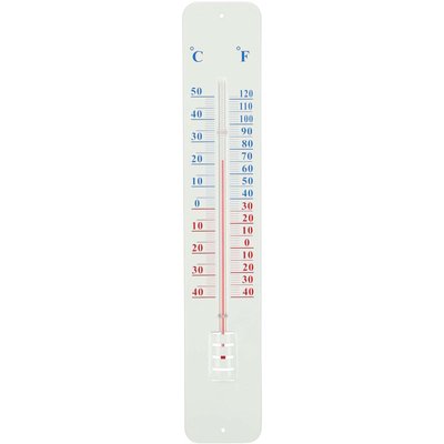 Thermomètre extérieur sur plaque métal 45cm WORLD OF WEATHER