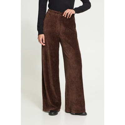 Pantalon en velours, coupe droite, jambes larges ICHI