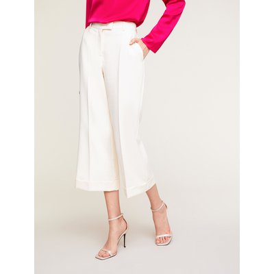 Pantalon en tissu uni à la trame diagonale MOTIVI