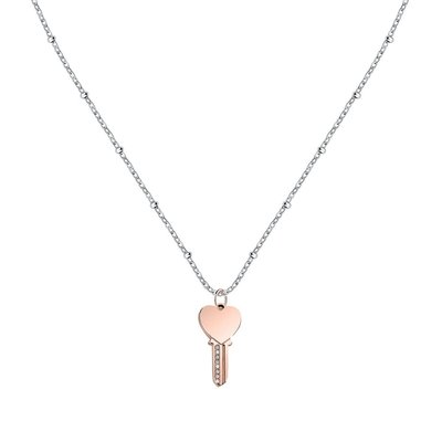 Collier en acier et oxyde de zirconium MORELLATO