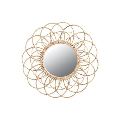Miroir en rotin Fleur AUBRY GASPARD